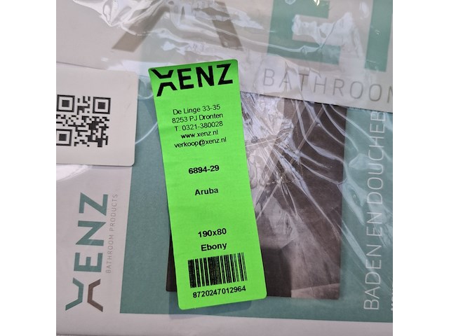 Ligbad, xenz, aruba, mat zwart - afbeelding 4 van  4