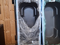 Ligbad, xenz, ibiza, mat zwart - afbeelding 1 van  4