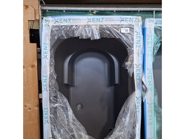 Ligbad, xenz, ibiza, mat zwart - afbeelding 2 van  4