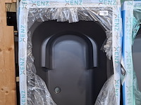 Ligbad, xenz, ibiza, mat zwart - afbeelding 2 van  4