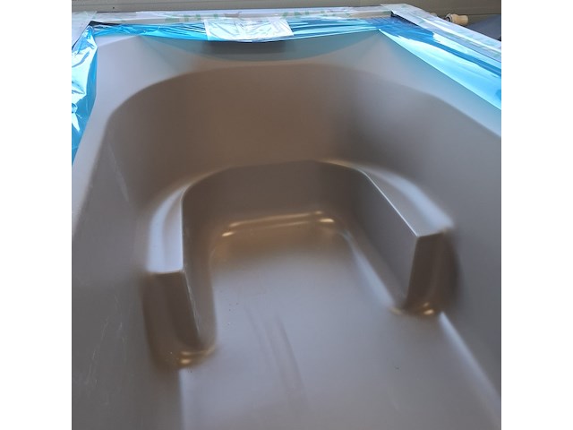 Ligbad xenz, kanaga, mat cement - afbeelding 4 van  5