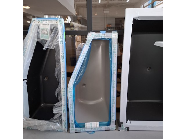 Ligbad xenz, lagoon compact, mat cement - afbeelding 1 van  5