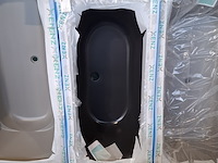 Ligbad, xenz, lagoon, mat zwart - afbeelding 1 van  3