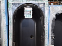 Ligbad, xenz, madeira, mat zwart - afbeelding 2 van  3