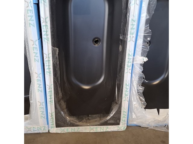 Ligbad, xenz, madeira, mat zwart - afbeelding 3 van  3