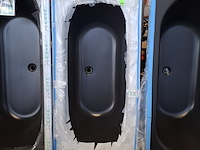 Ligbad, xenz, madeira, mat zwart - afbeelding 1 van  4