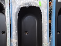 Ligbad, xenz, madeira, mat zwart - afbeelding 2 van  4