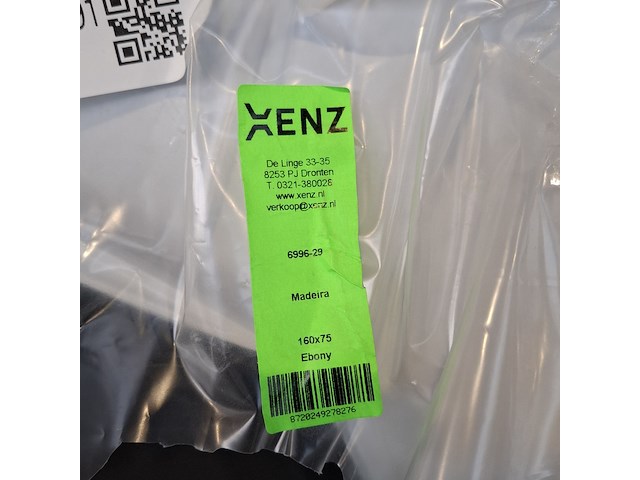 Ligbad, xenz, madeira, mat zwart - afbeelding 4 van  4