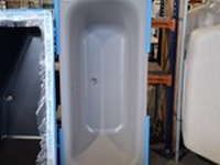 Ligbad, xenz, mat cement - afbeelding 1 van  4