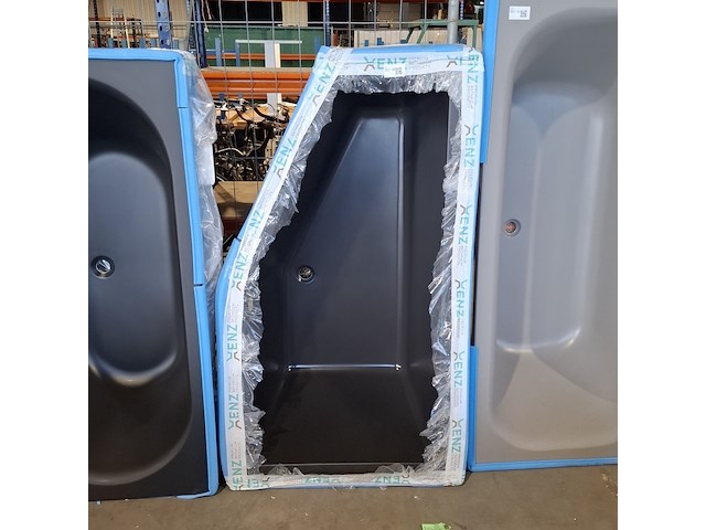 Ligbad, xenz, society-compact, mat zwart - afbeelding 1 van  3