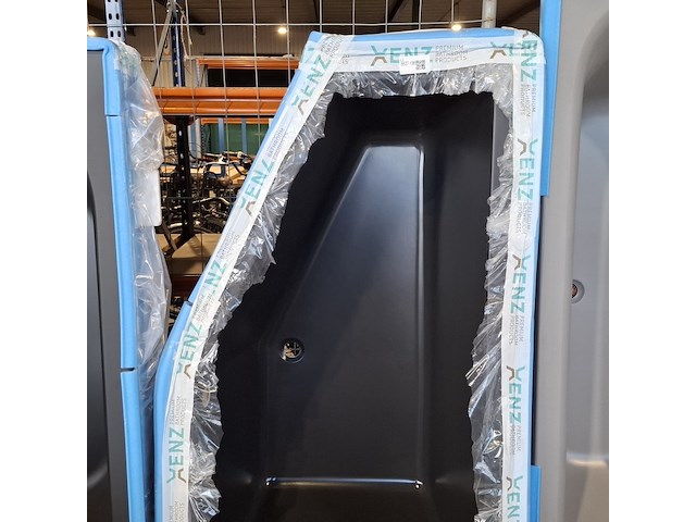 Ligbad, xenz, society-compact, mat zwart - afbeelding 2 van  3