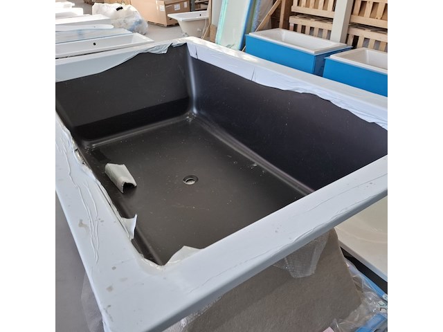 Ligbad xenz, society , mat zwart - afbeelding 3 van  7