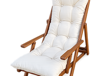 Ligbeddenset, rehi luxe 2pers, crème/wit, walnoot - afbeelding 2 van  3