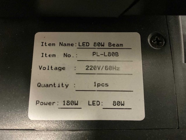 Light-inc beam led moving head - afbeelding 6 van  7