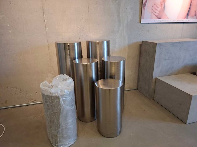 Light & living - alarios nikkel satin - zuil (6x) - afbeelding 1 van  4