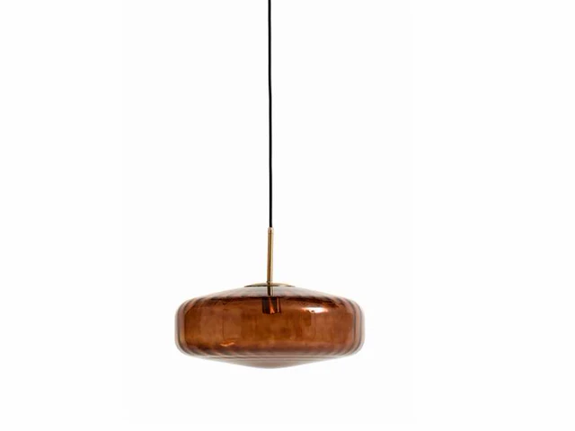 Light & living hanglamp pleat ø30x17cm bruin (2x) - afbeelding 1 van  5