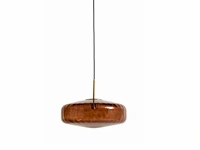 Light & living hanglamp pleat ø30x17cm bruin (2x)