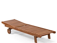 Ligstoel, pal, walnoot - afbeelding 2 van  3