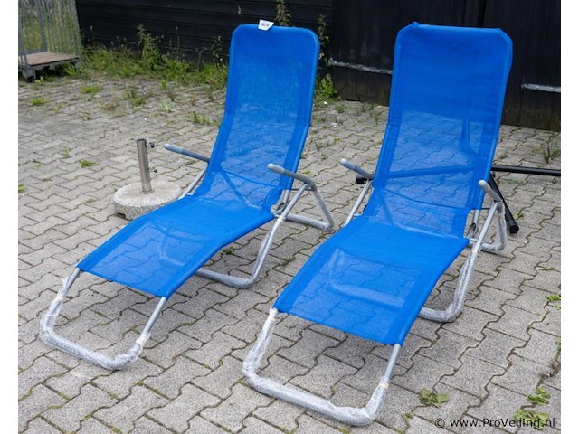 Ligstoelen - 2 stuks - afbeelding 1 van  1