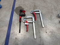 Lijmklemmen – bessey gk30 en 2 zware schroefklemmen (3x)