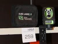 Lijnlaser elma instruments, laser x2 met magnetische wandbeugel. - afbeelding 2 van  2