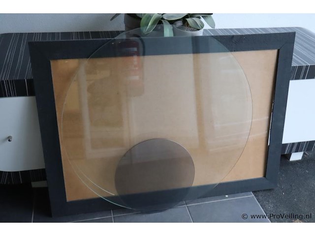 Lijst & glasplaat - afbeelding 1 van  1