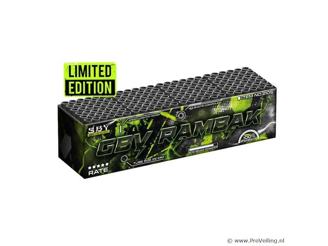 Limited edition rambak 144 shots - afbeelding 1 van  1