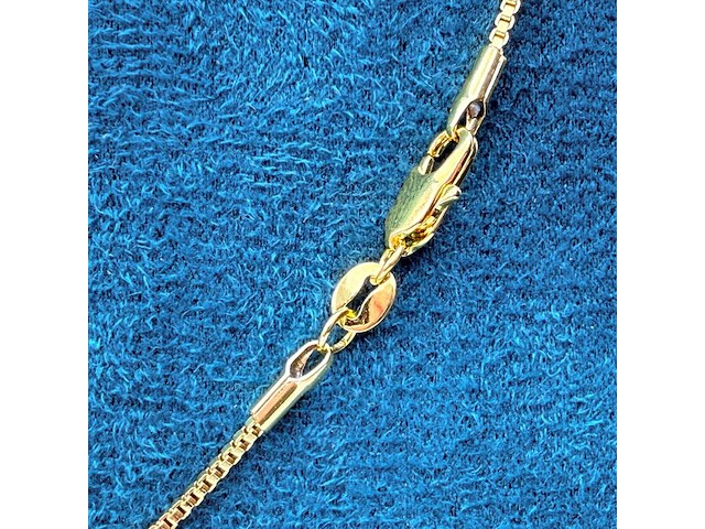 Limoges castel 18kt goldfilled pendant collier - afbeelding 6 van  6