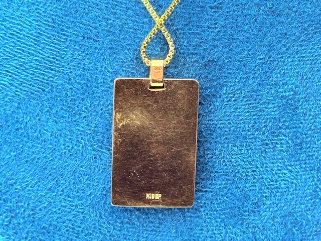 Limoges france ''the proposal'' 18kt goldplated collier - afbeelding 5 van  7