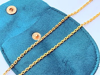 Limoges goldplated pendant collier - afbeelding 4 van  4