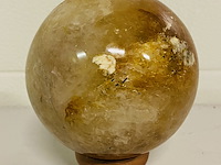 Limoniet / bergkristal bol - afbeelding 1 van  4