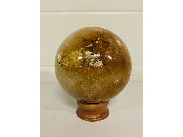 Limoniet / bergkristal bol - afbeelding 2 van  4