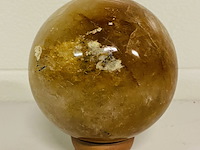 Limoniet / bergkristal bol - afbeelding 2 van  4