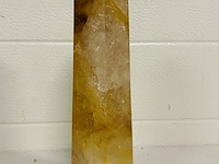 Limoniet/bergkristal obelisk xl - afbeelding 4 van  5