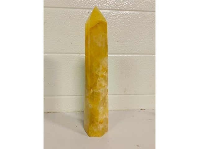 Limoniet/bergkristal obelisk xl - afbeelding 1 van  5