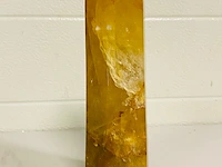 Limoniet/bergkristal obelisk