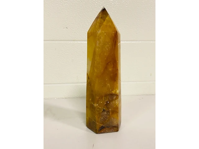 Limoniet/bergkristal obelisk - afbeelding 3 van  5