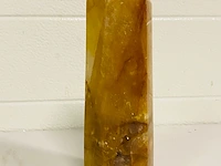Limoniet/bergkristal obelisk - afbeelding 3 van  5