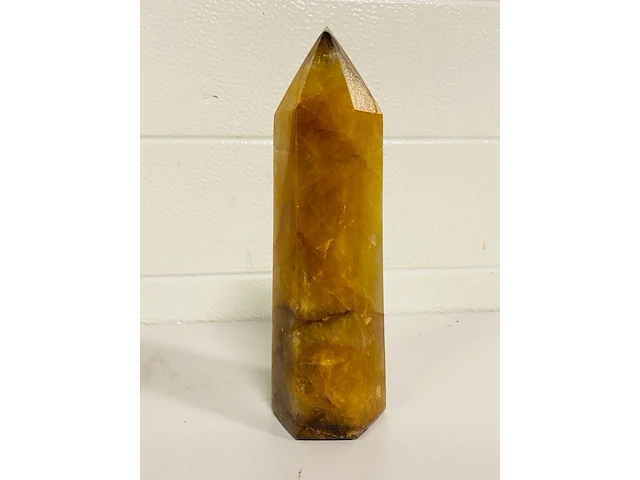 Limoniet/bergkristal obelisk - afbeelding 4 van  5