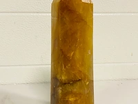 Limoniet/bergkristal obelisk - afbeelding 4 van  5