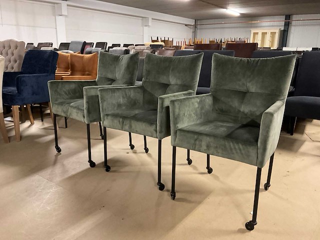 Limow verrijdbare eetkamerstoel (3x) - afbeelding 1 van  12