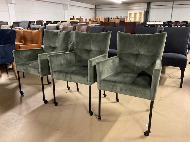 Limow verrijdbare eetkamerstoel (3x) - afbeelding 7 van  12