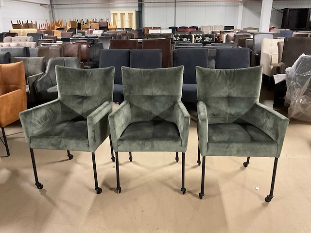 Limow verrijdbare eetkamerstoel (3x) - afbeelding 8 van  12