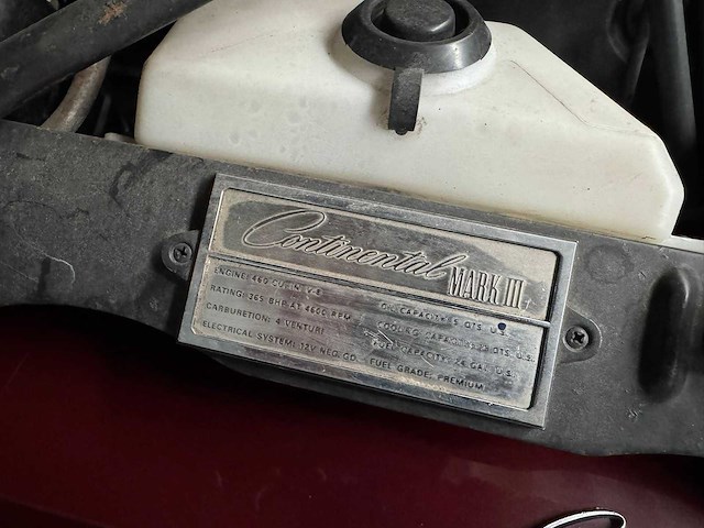 Lincoln - mark 111 - continental - oldtimer - afbeelding 12 van  14