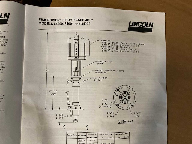 Lincoln 84900 series b pomp - afbeelding 4 van  5