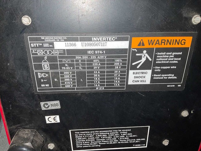 Lincoln electric - stt2 - lasmachine - afbeelding 7 van  7