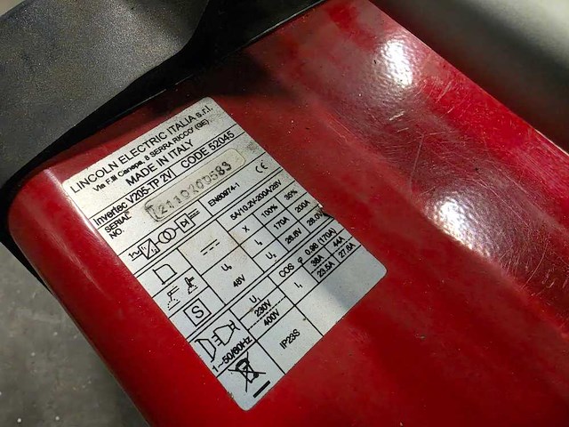 Lincoln electric - v 205 t 2v - tig-lasmachine - afbeelding 5 van  5