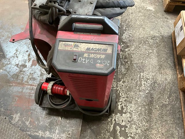 Lincoln electric cv-400 mig lasapparaat met draadvoorunit en koeling - afbeelding 5 van  14