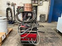 Lincoln electric cv-400 mig lasapparaat met draadvoorunit en koeling - afbeelding 9 van  14