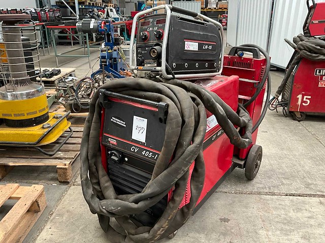 Lincoln electric cv 405- i / ln-15 mig lasapparaat - afbeelding 1 van  9